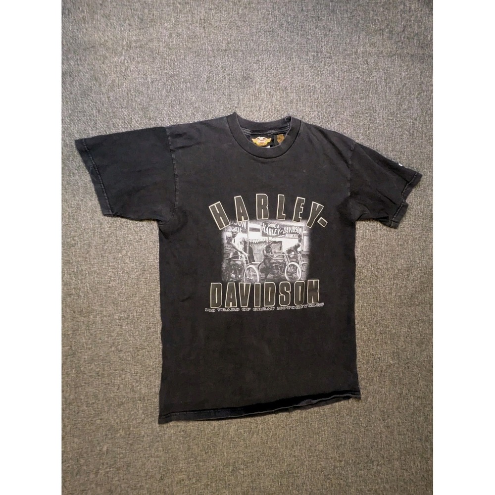 Vintage Harley Davidson Mens Small T-Shirt 100 Years of Great Motorcycles S Tee